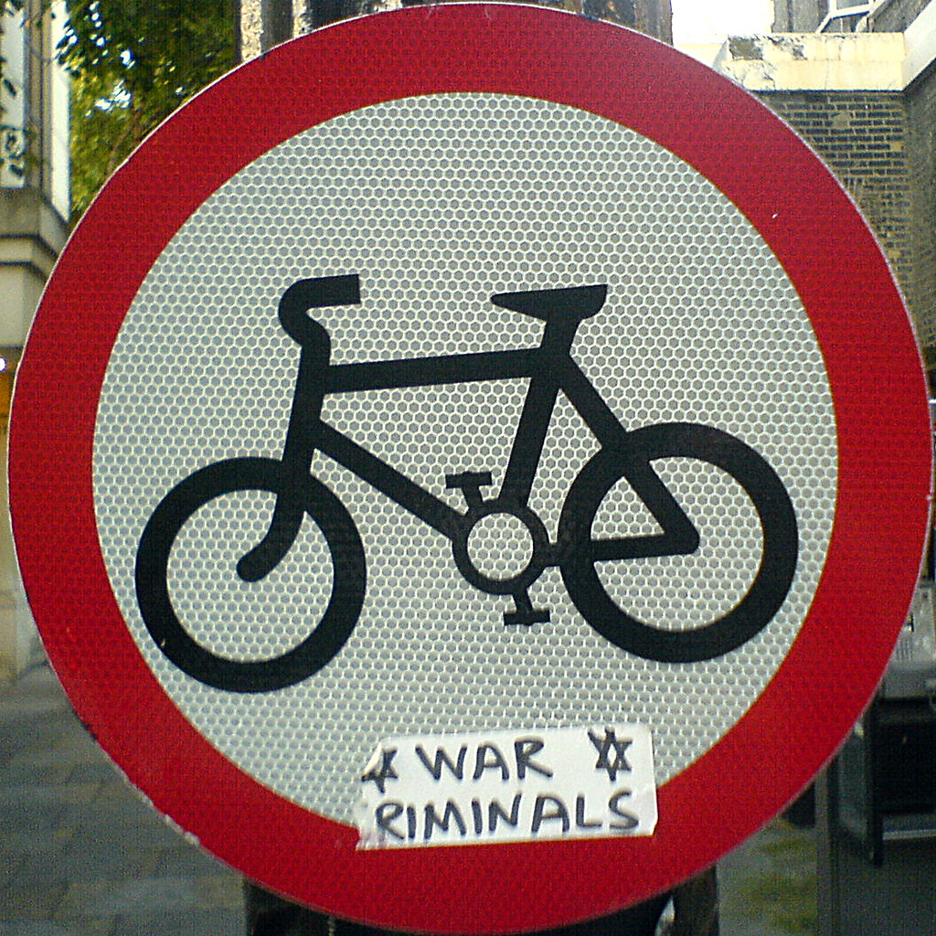 Bike Sign / Political Protest Squircle