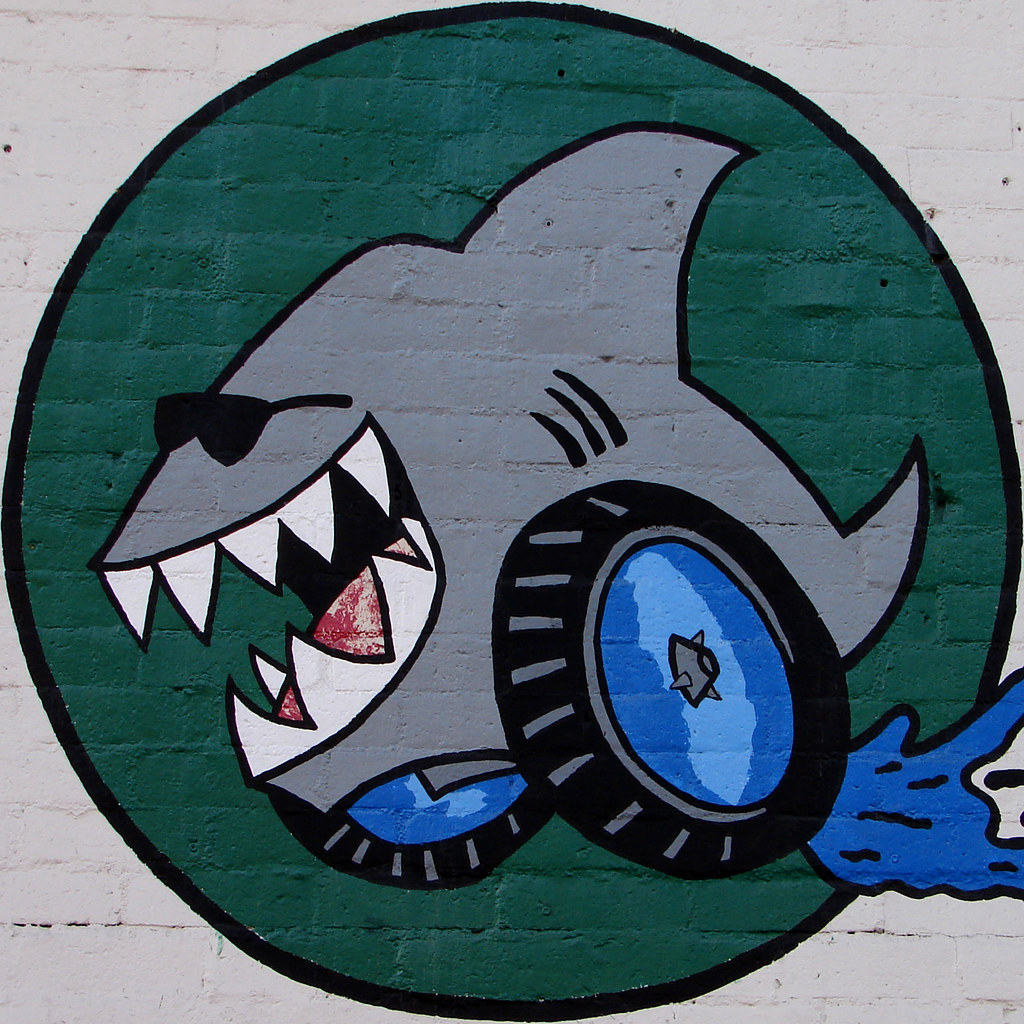 Tyre Shop Cool Shark Squircle