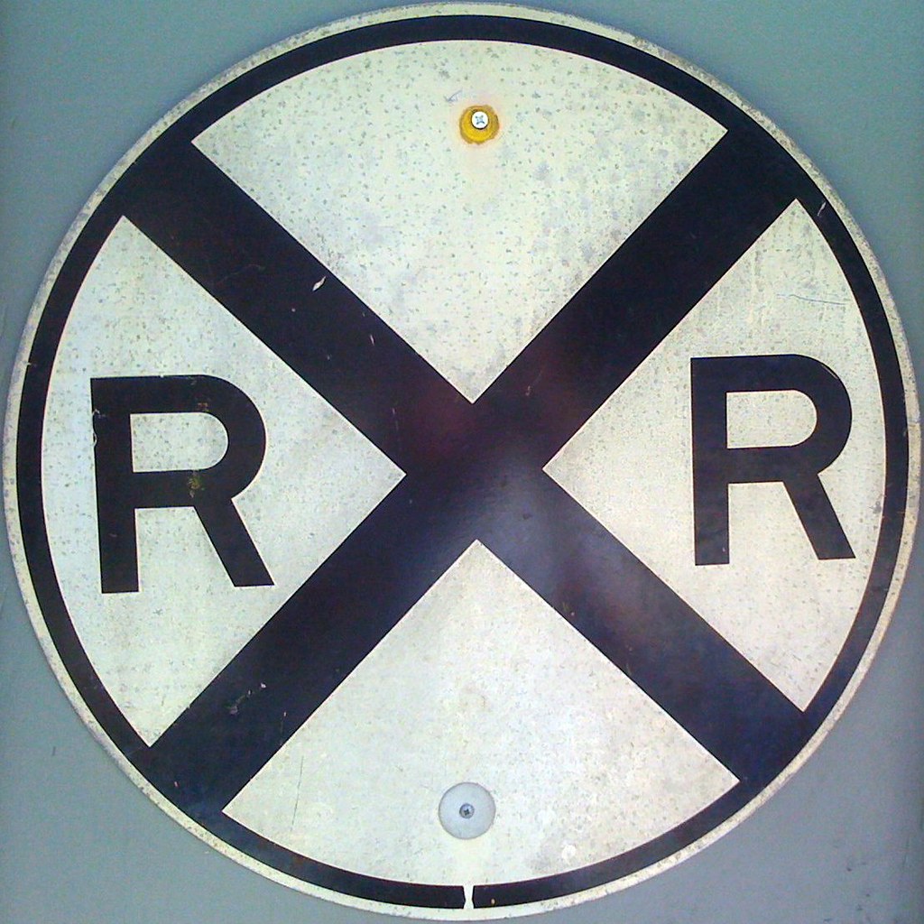 Railroad Sign Squircle