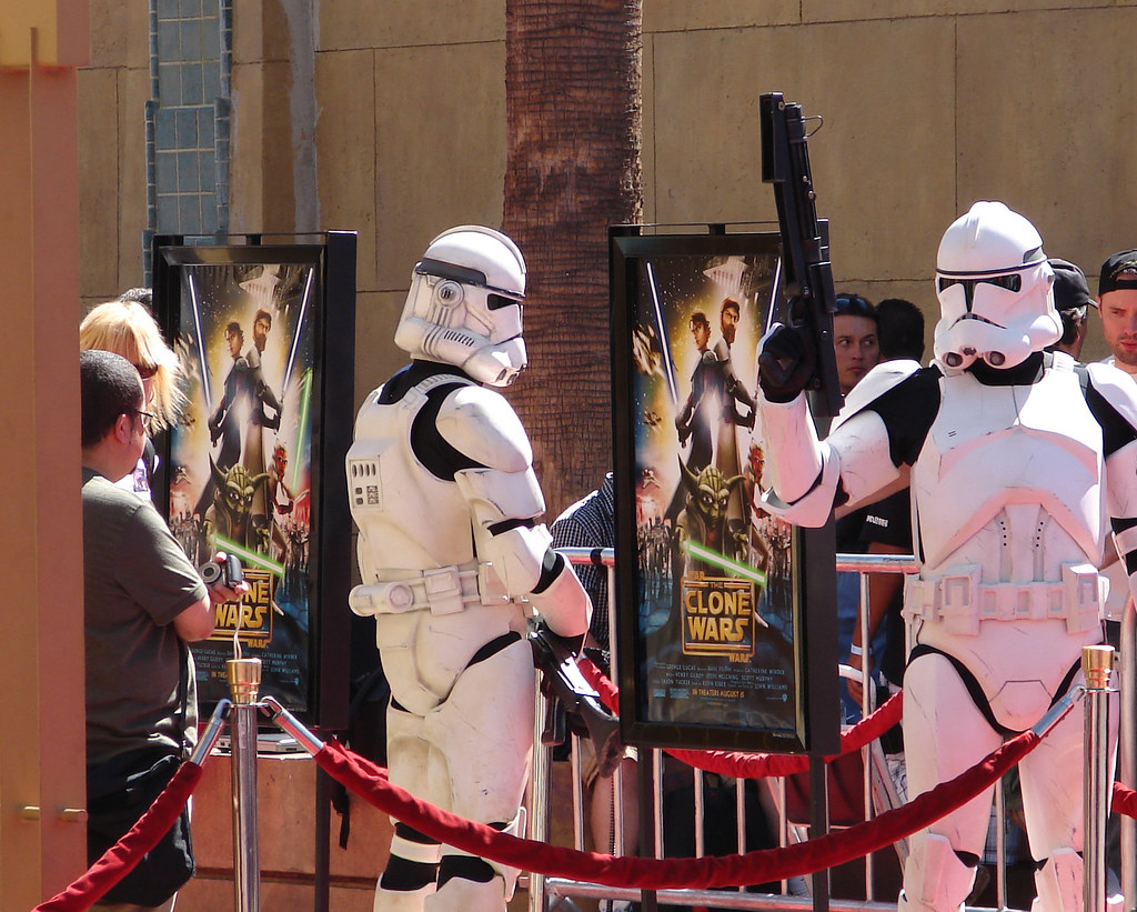 Clone Troopers Guarding Hollywood