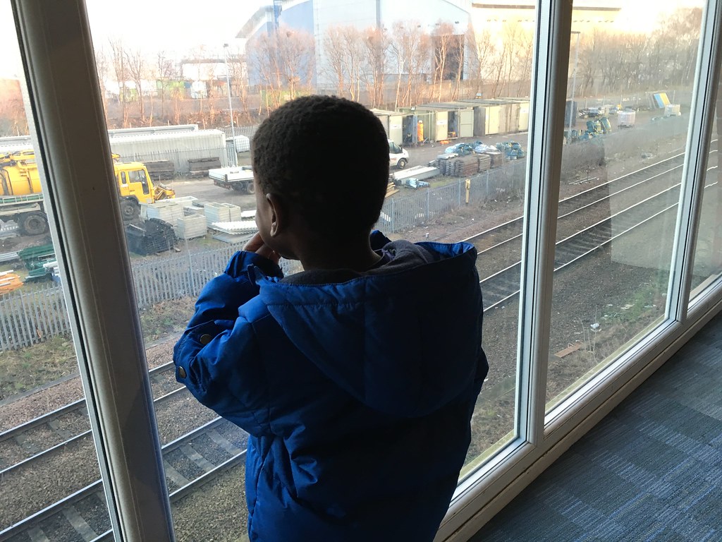 Looking for trains.