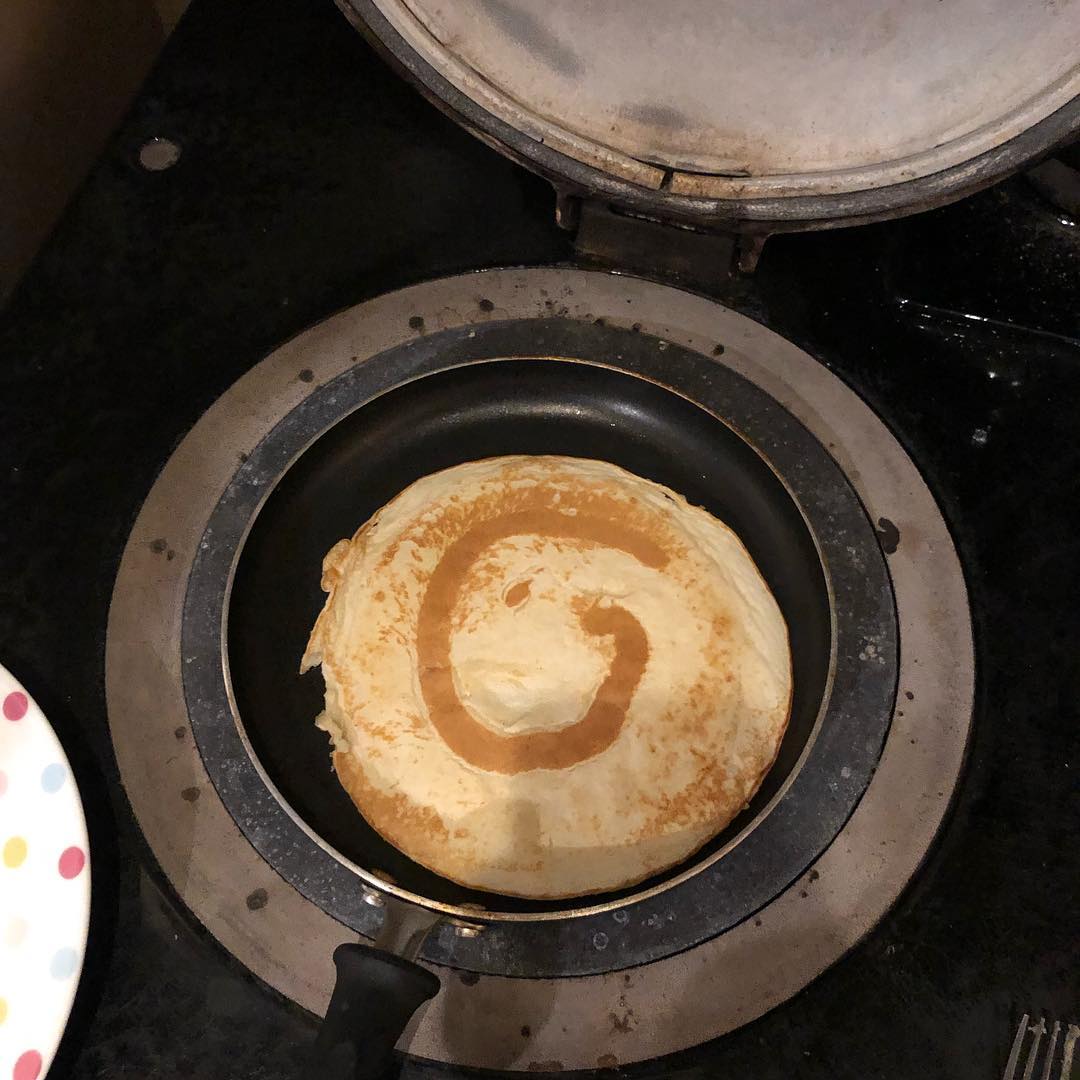 Monogrammed pancake